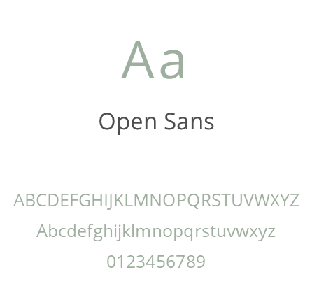 Open Sans Typography