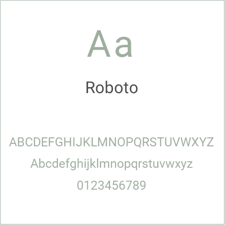 Roboto Typography